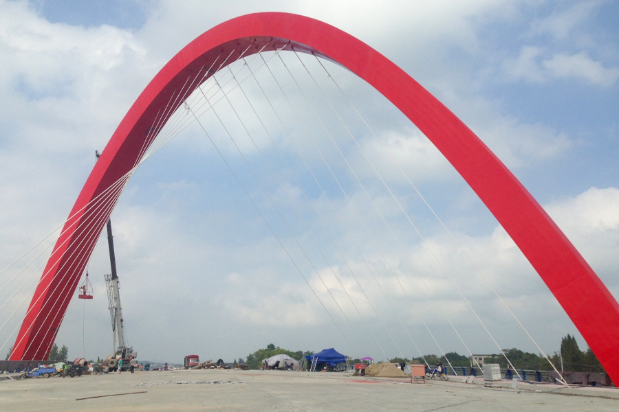 Ponte di avvicinamento che attraversa il canale - Progetto EPC per una centrale elettrica da 337 MW/305 MW (netti) del Bangladesh